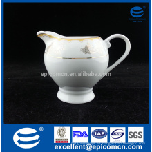Etiqueta de oro antigüedades cerámica crema de porcelana jarra de leche